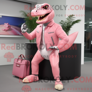 Pink Tyrannosaurus mascot...
