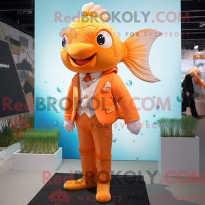 Orange guldfisk maskot...