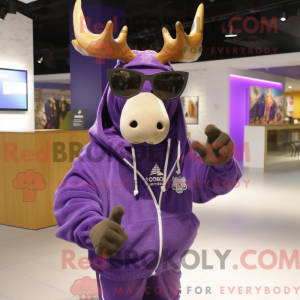 Lilla Moose maskot kostume...