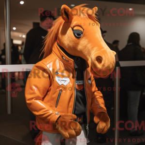 Orange Mare mascot costume...