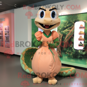 Peach Anaconda mascot...
