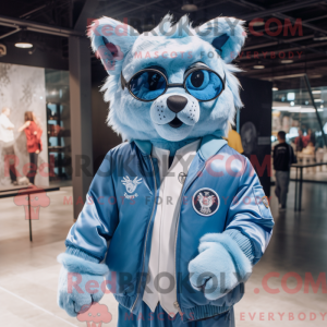 Sky Blue Lynx mascot...