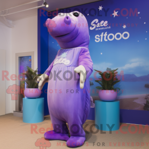 Costume de mascotte Purple...