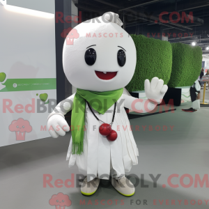 White Cherry mascot costume...