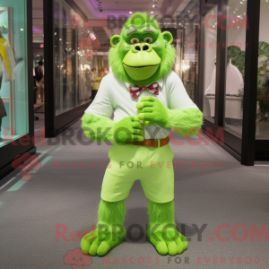 Postava maskota Lime Green...