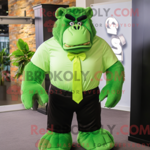 Lime Green Gorilla mascot...