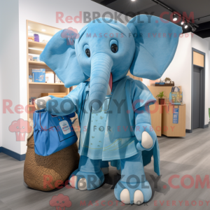 Blue Elephant mascot...