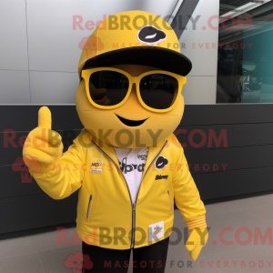 Yellow Pho mascot costume...