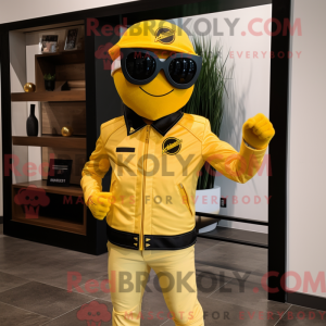 Yellow Pho mascot costume...