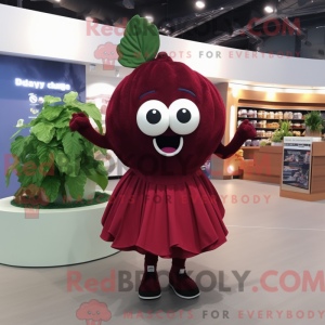 Maroon Spinach mascot...