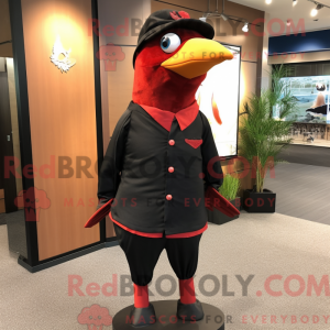 Red Blackbird mascot...