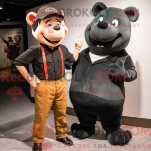 Maskottchenkostüm Schwarzes...