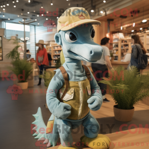 Oliven Sea Horse maskot...