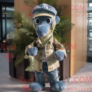 Olive Sea Horse mascot...