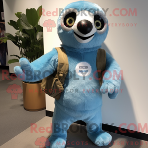 Cyan Sloth máscara de...