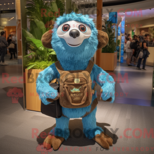 Cyan Faultier Maskottchen...