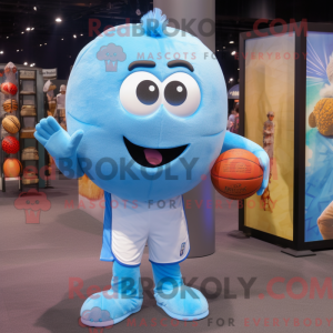 Himmelblå Basketball Ball...