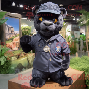 Navy Panther Maskottchen...