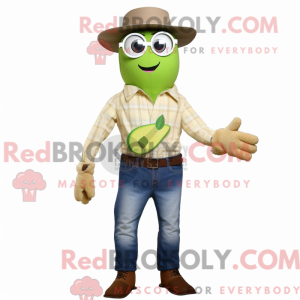 Olive Pear mascot costume...