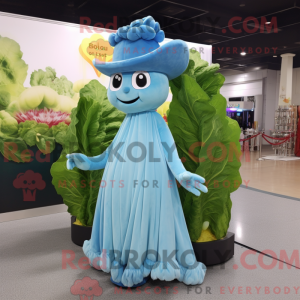 Postava maskota Sky Blue...
