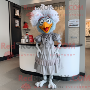 Silver Fried Chicken mascot...
