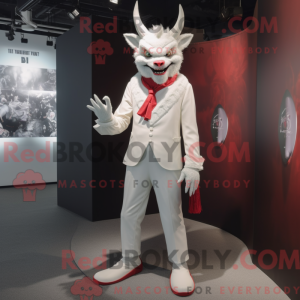 White Devil mascot costume...