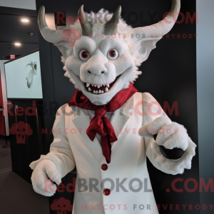 White Devil maskot kostume...