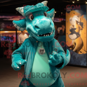 Turkis Dragon maskot...