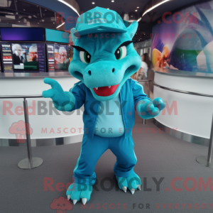 Turkis Dragon maskot...