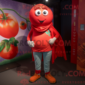 Tomatmaskotkostyme kledd...