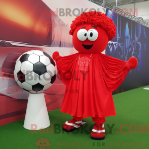 Red Soccer Goal mascot...