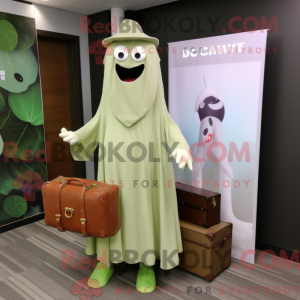 Olive Ghost maskot kostume...