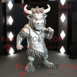 Silver Minotaur mascot...