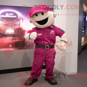 Magenta Wrist Watch mascot...