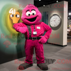 Magenta Wrist Watch mascot...