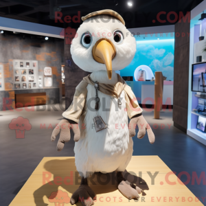 Beige Albatross maskot...