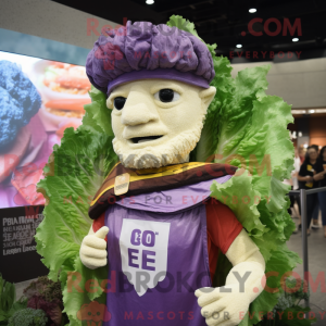 Purple Caesar Salad mascot...