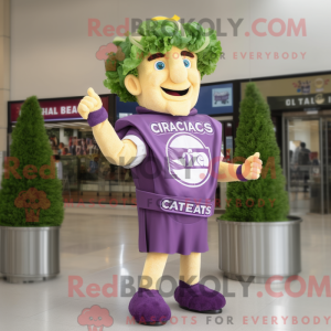 Purple Caesar Salad mascot...