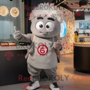 Gray Ramen mascot costume...