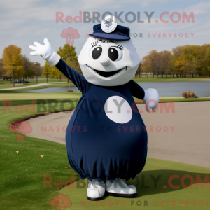 Navy Golf Ball mascot...