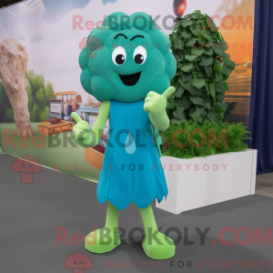Cyan Broccoli mascot...