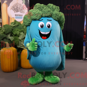 Cyan Broccoli mascot...