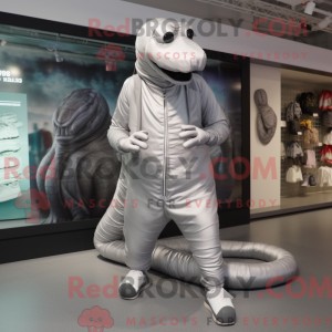 Sølv Titanoboa maskot...