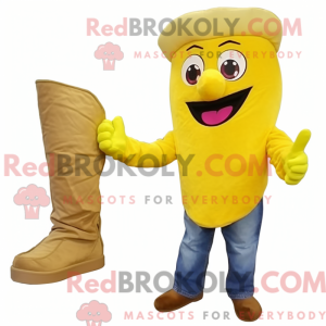 Personaggio mascotte giallo...