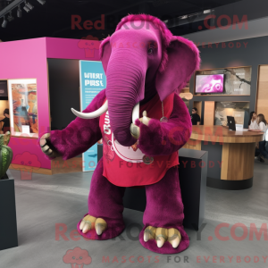 Magenta Mammoth maskot...