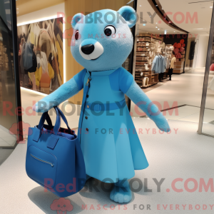 Sky Blue Mongoose mascot...