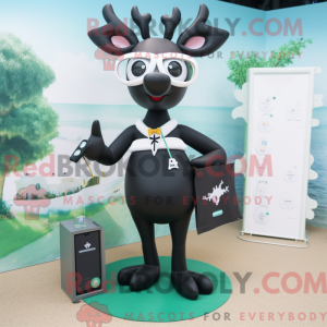 Black Deer mascot costume...