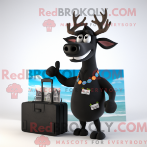 Black Deer-mascottekostuum...