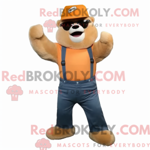 Orange Marmot mascot...