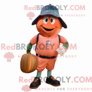 Peach Squash mascot costume...